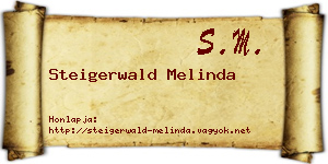 Steigerwald Melinda névjegykártya
